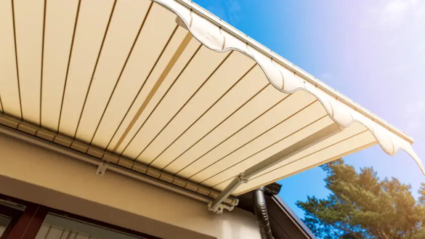 awning over balcony window